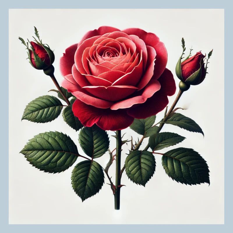 Schöne rote Rose
