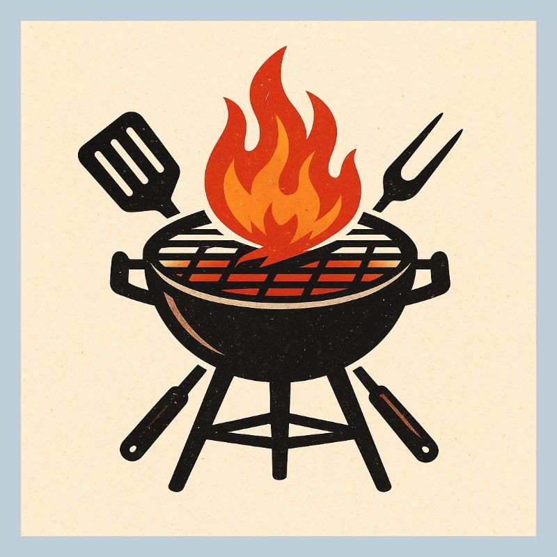 Fiery barbecue evening