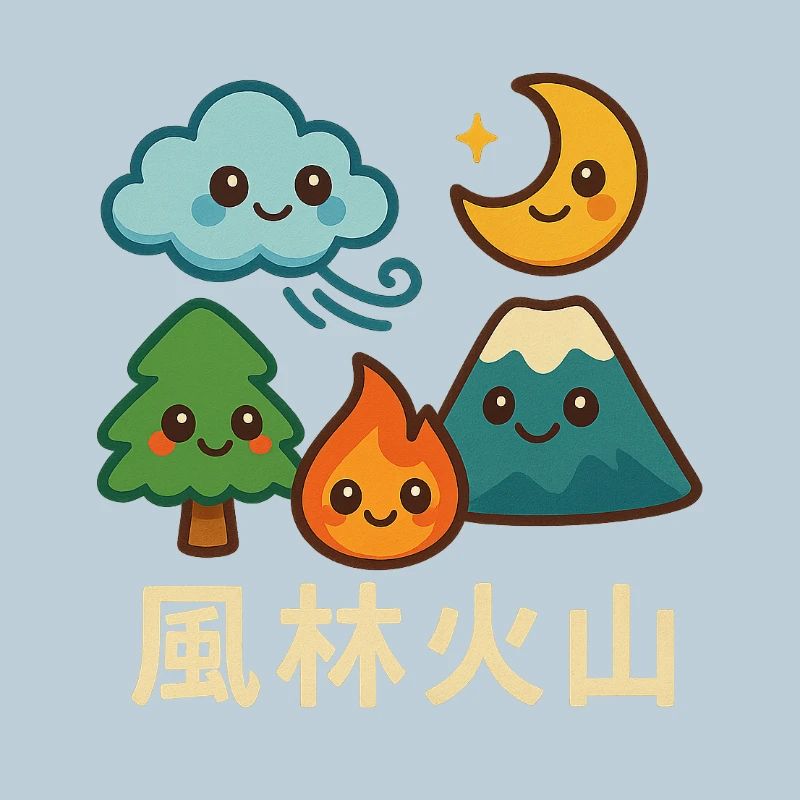 Wind, Forest, Fire, Mountain, Kawaii, Landscape