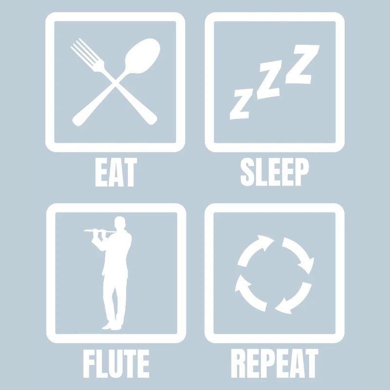 Manger Sommeil Flûte Répéter
