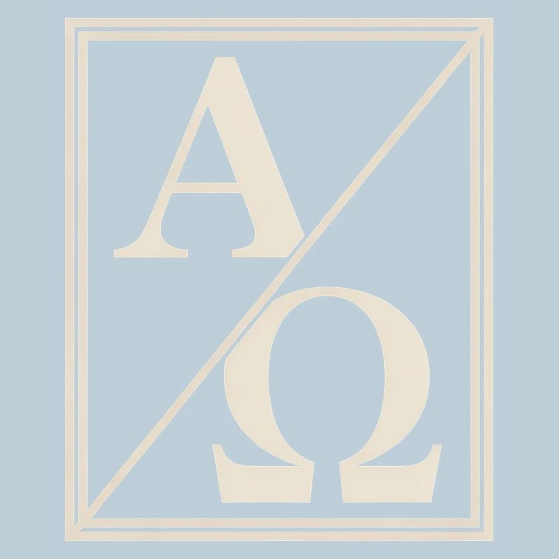 Christlich Alpha Omega Zeichen Des Glaubens