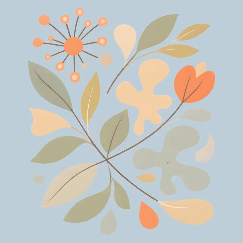 Abstraktes Blumen Muster Illustration