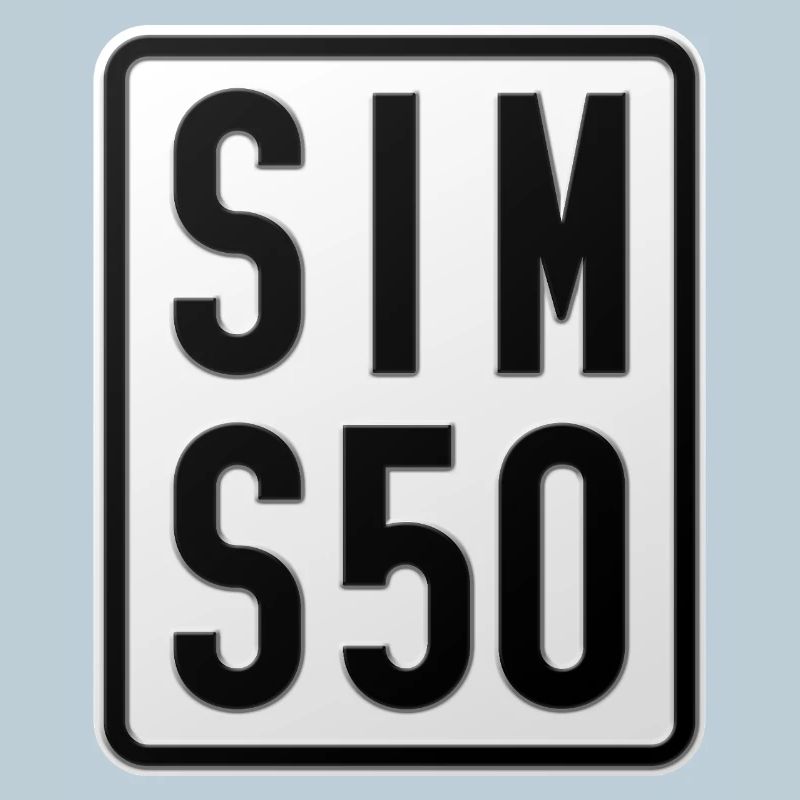 Simson S50 Moped Kennzeichen