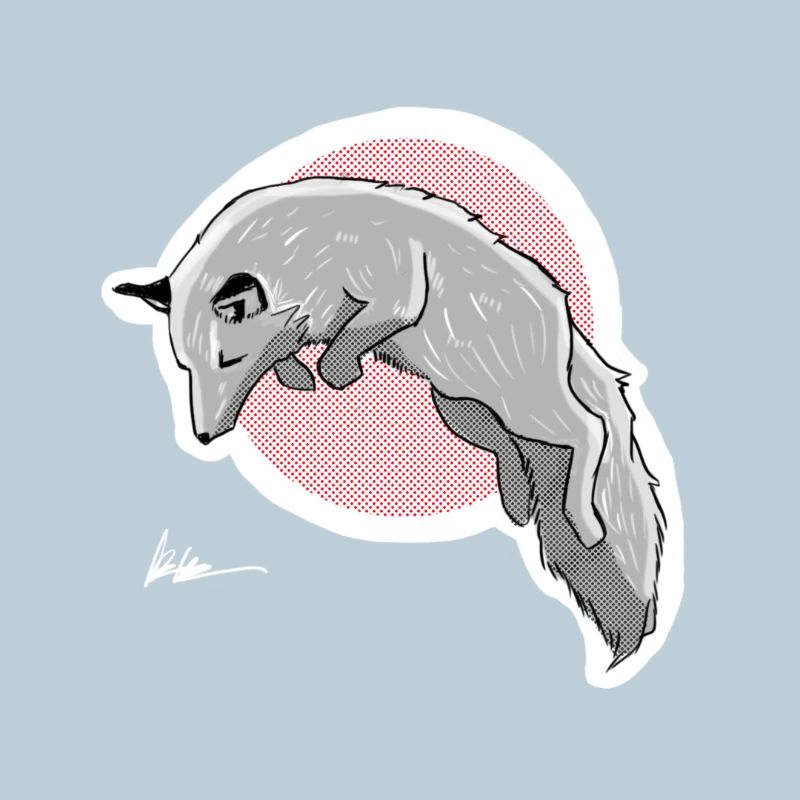 Jagd Schneefuchs