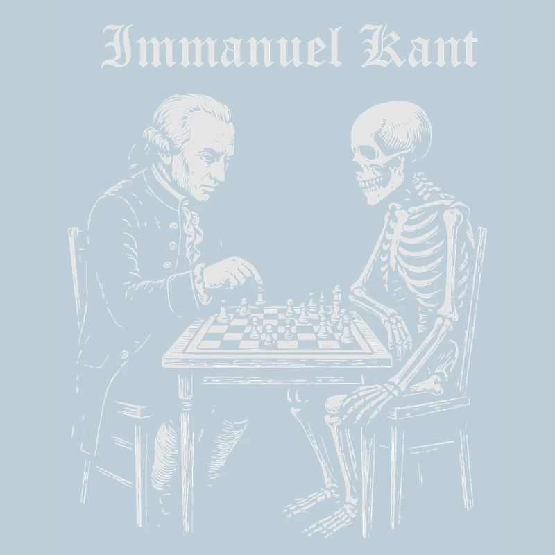 Kant und Skelett Schachduell