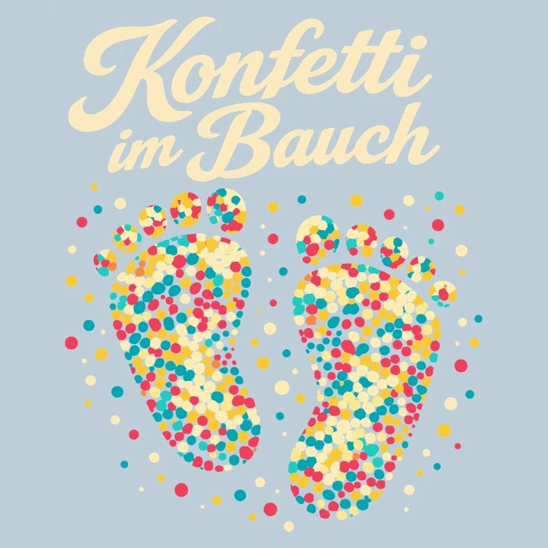 Karneval Konfetti Schwangerschaft Werdende