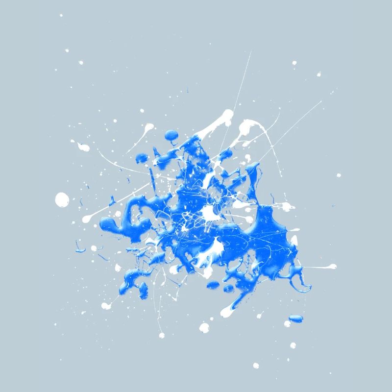 Blancbleu.Éclaboussure