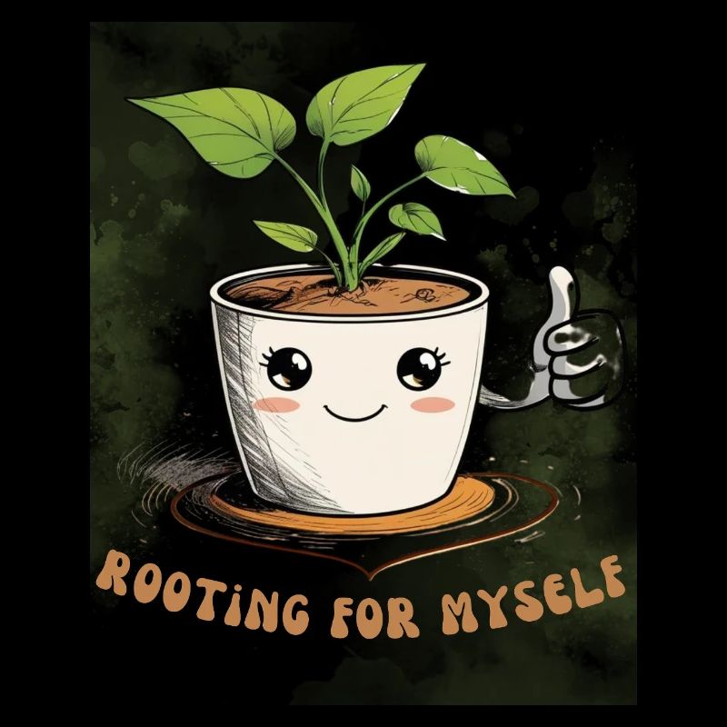 Cute flower pot with charm