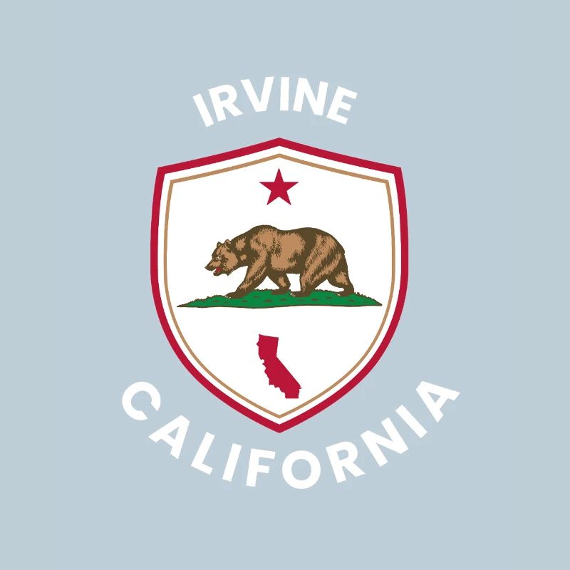Irvine CA Bear Shield Emblem