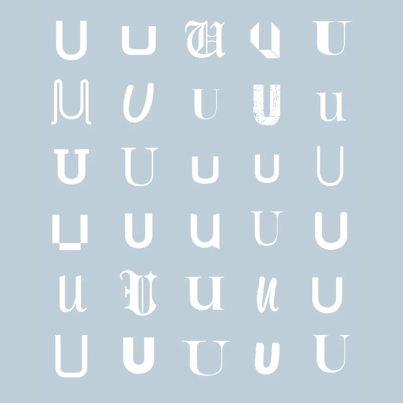 U-Schrift-Mosaikmuster