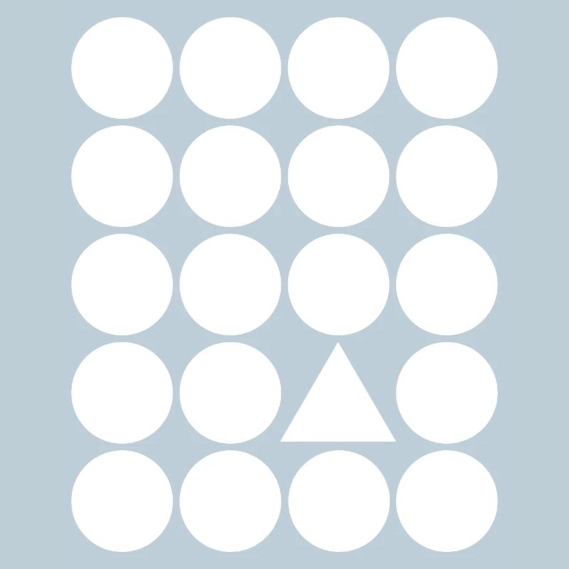 Geometric Grid Triangle Accent