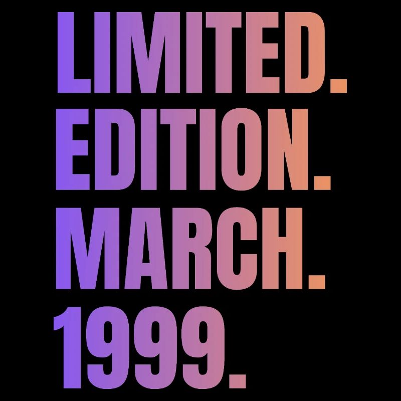 Anniversaire Vintage Mars 1999