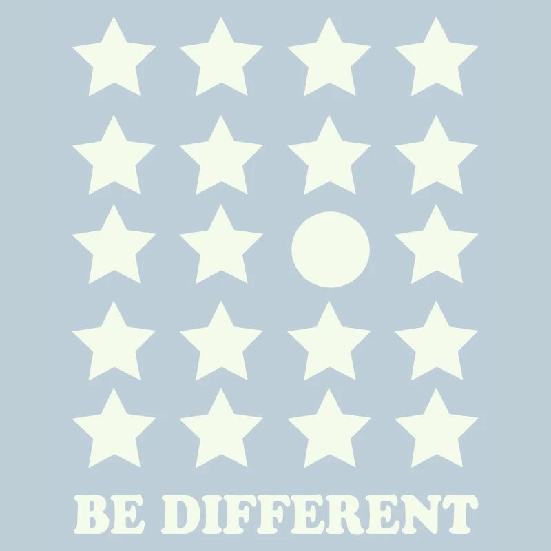 Be Different Star Grid Circle