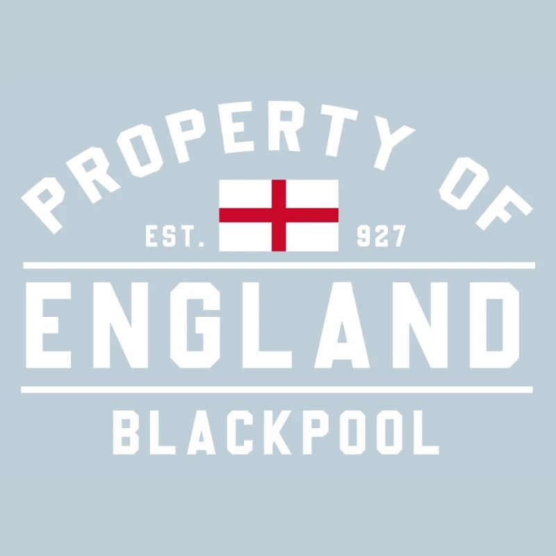 England Flag Blackpool Emblem