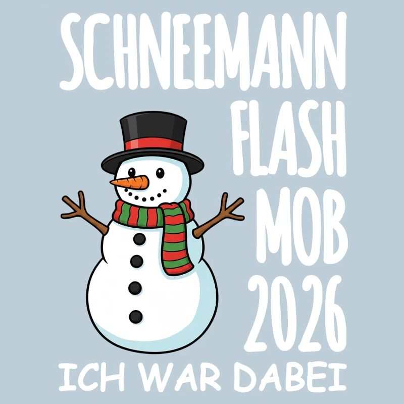 Snowman flash mob