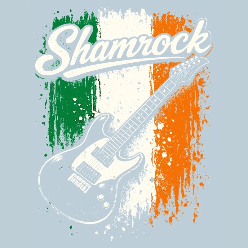 St Patrick E-Gitarre Irish Flag Rock