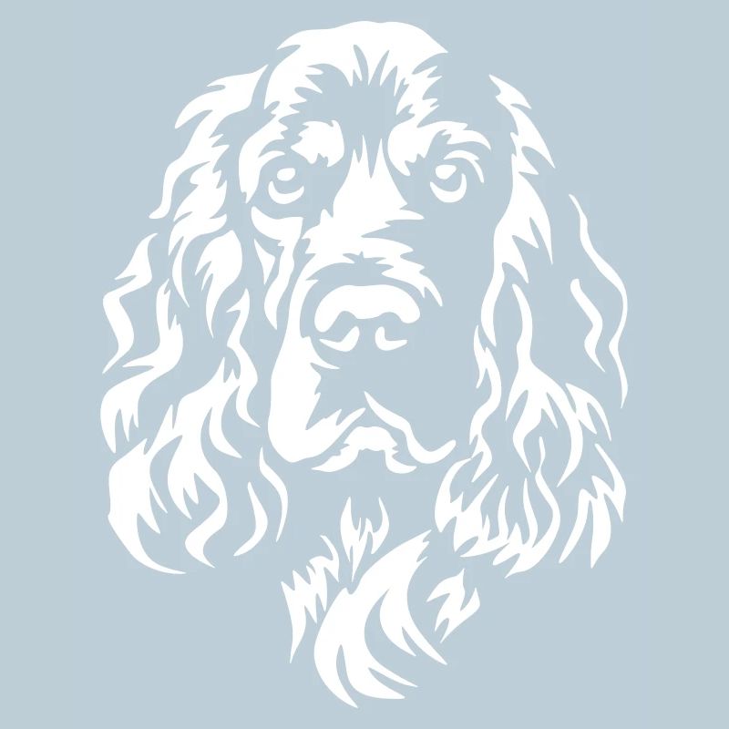 Englischer Cocker Spaniel Kopf "Black Edition"