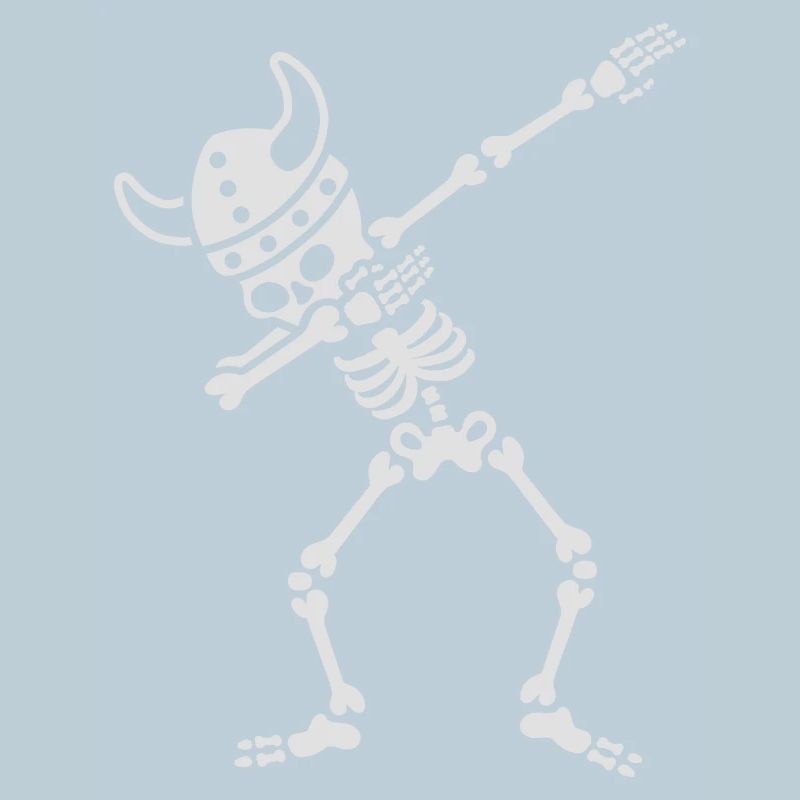 Skeleton Dab Dabbing Viking