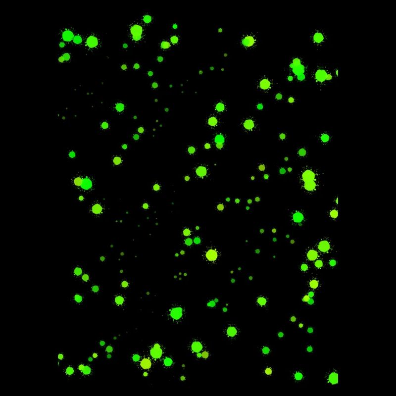 Neon green paint splashes