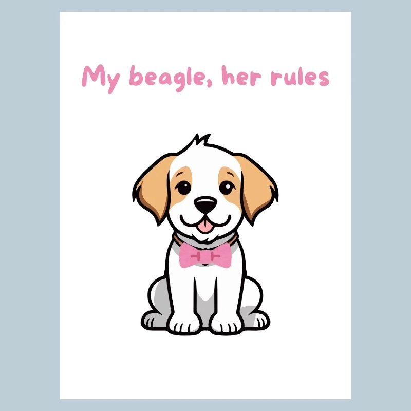 My beagle, her rules