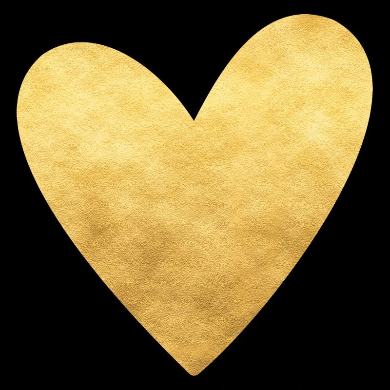 Herz gold I Symbol Liebe Geschenk
