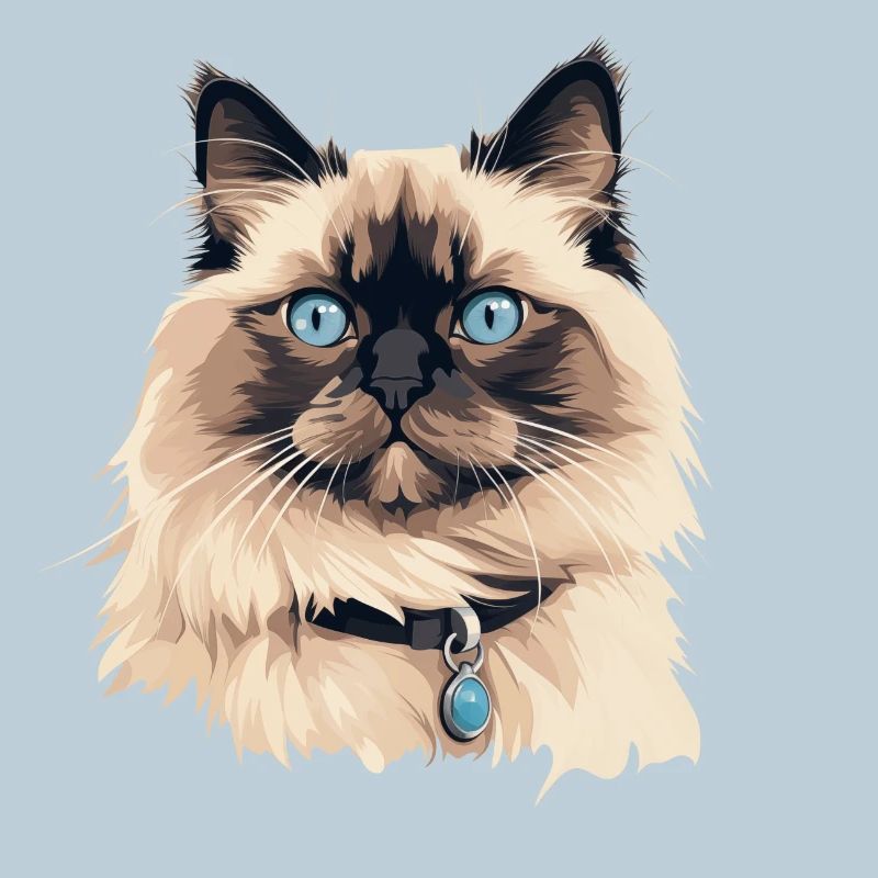Tête de chat Ragdoll