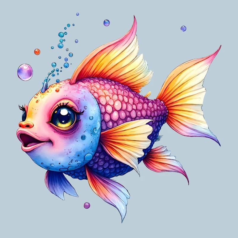 Lebendiger Regenbogenwassermann