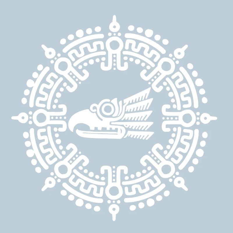 White Aztec symbol