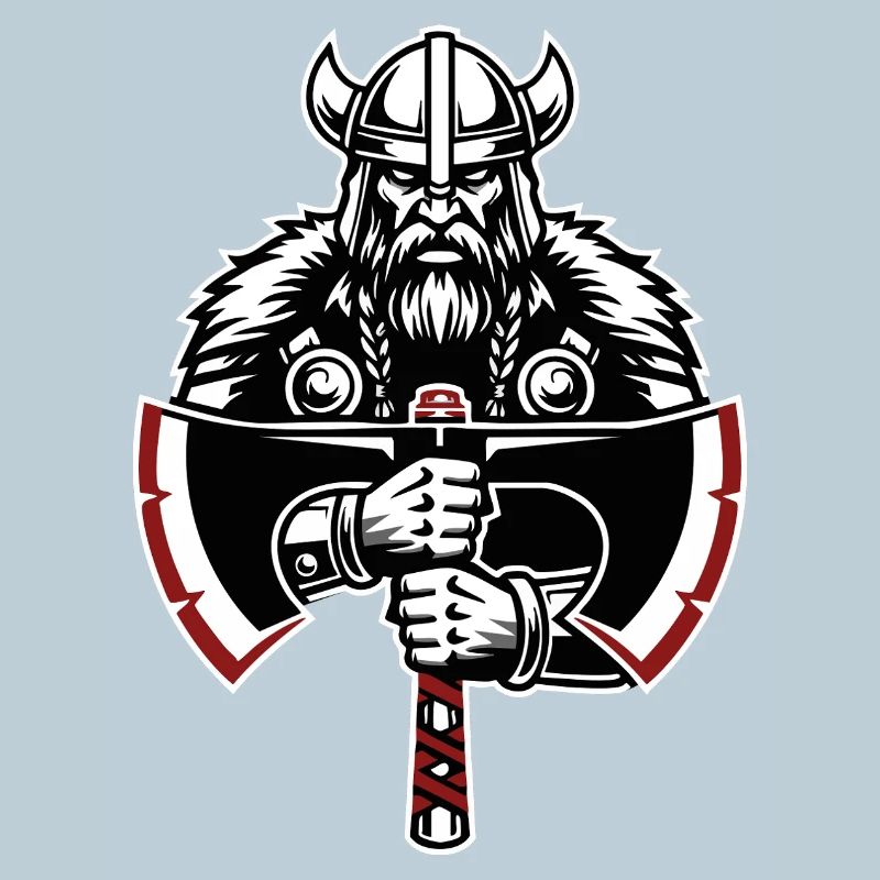 Viking Shield Runes Celtic Knotwork Mascot