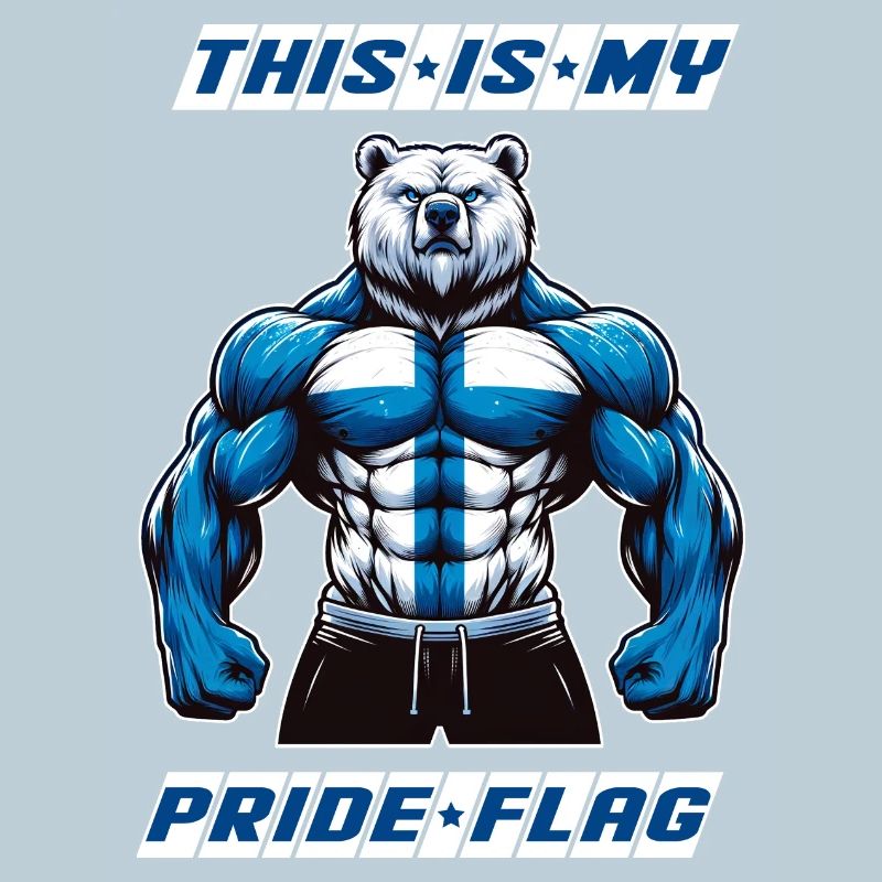 C'est mon fier drapeau que porte la Finlande.