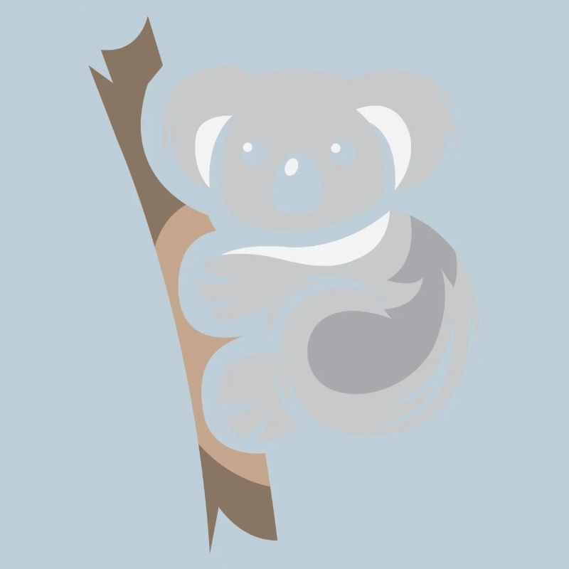 Koala Bär Comic Tier Australien Natur Cartoon Logo