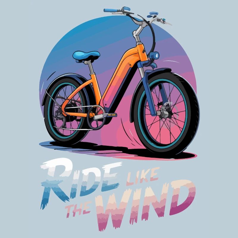 Illustration de vélo électrique vibrant