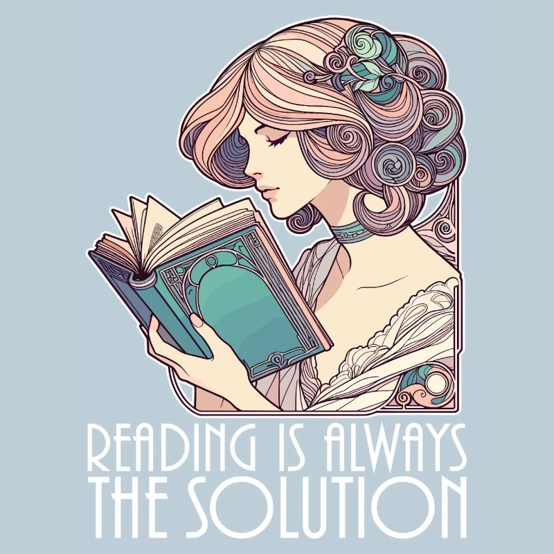 Book Books Reading Wife Solution Funny Gift