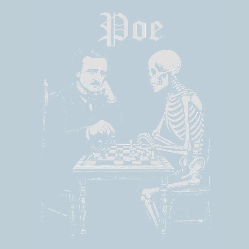 Poe und Skeleton Schachduell