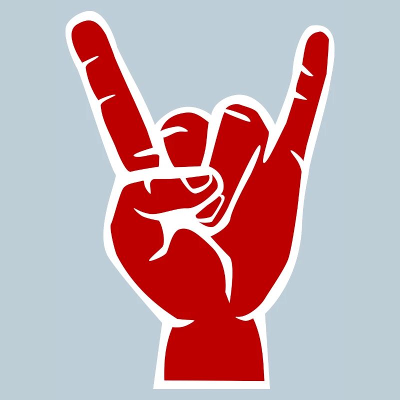 Teufels -Hand, Devil Rock cool metal Symbol