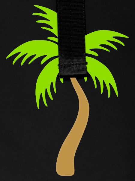 Palm tree green island sea