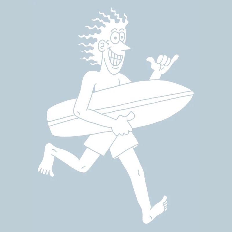 Impatient surfer (white)
