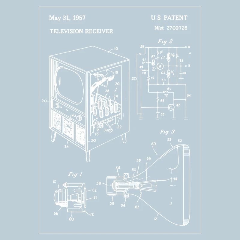 Conception de plan de télévision rétro vintage