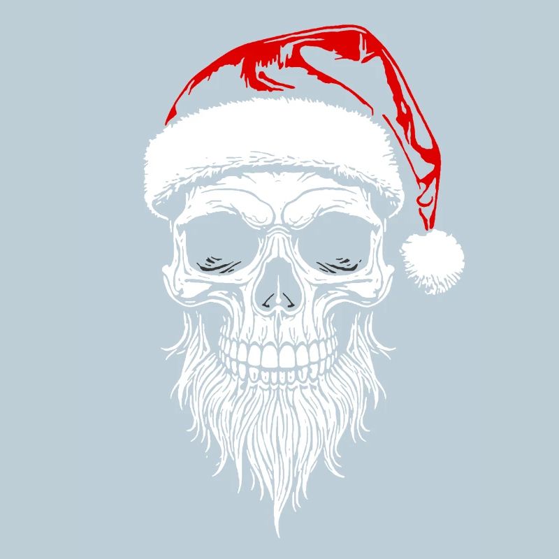 Schädel Santa Weihnachts - Skull