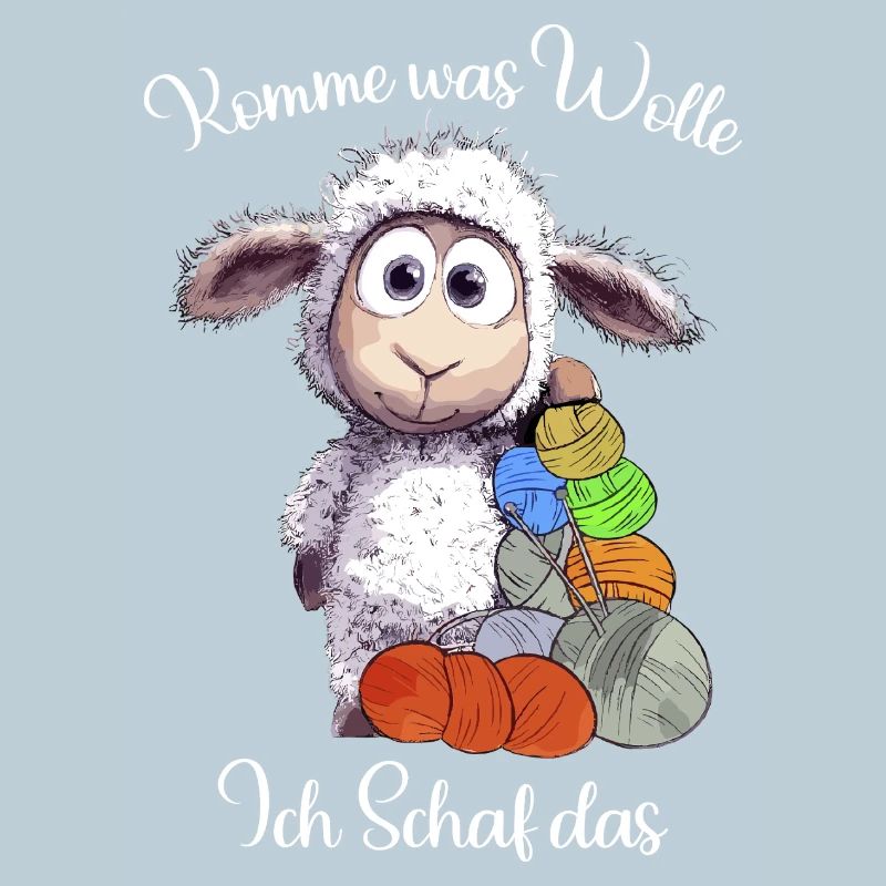 Schaf mit Wolle: Ich Schaf das Wortwitz