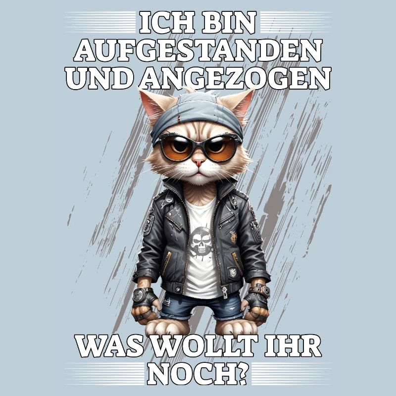 Ich bin aufgestanden und angezogen