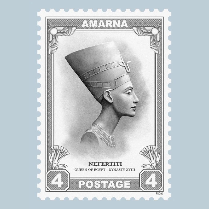 Nefertiti Stamp