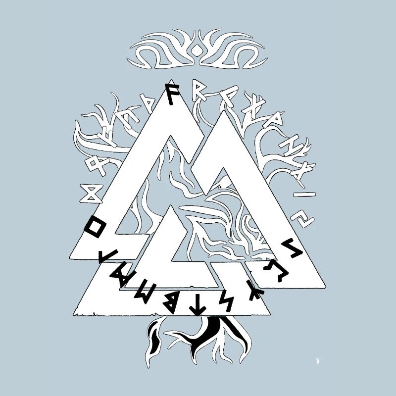 Magic Rune Triangle design