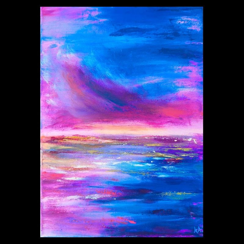 Ciel vif horizon Art abstrait