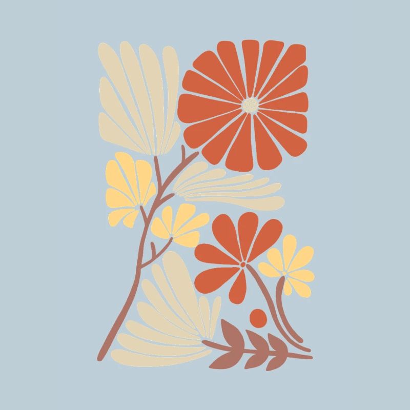 Boho Blumen Muster