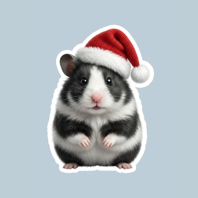 Kleiner Hamster mit vollen Backen