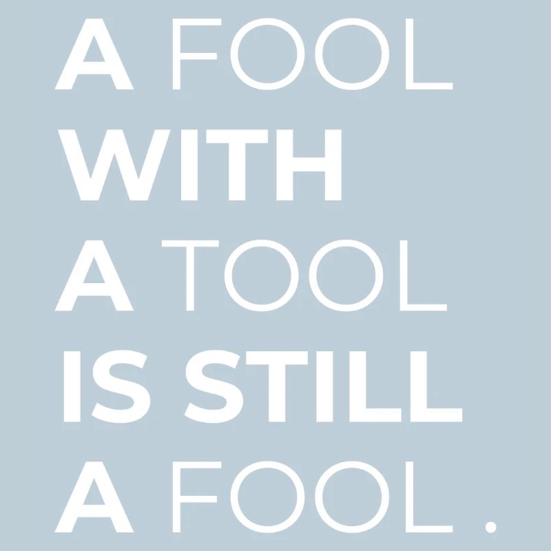Toolwise Fool : Typographie audacieuse