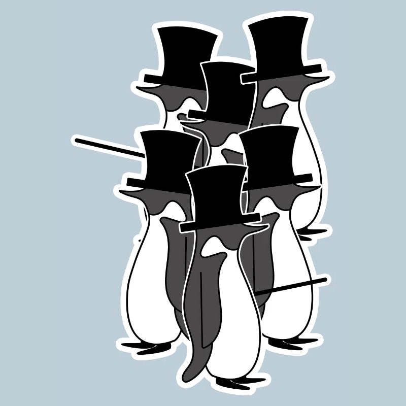 Vögel Vintage Pinguin Tier Seevogel Arktis