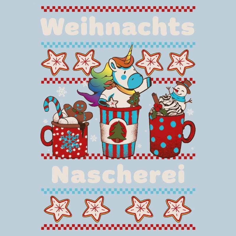 Lustige Weihnachts - Nascherei mit Einhorn