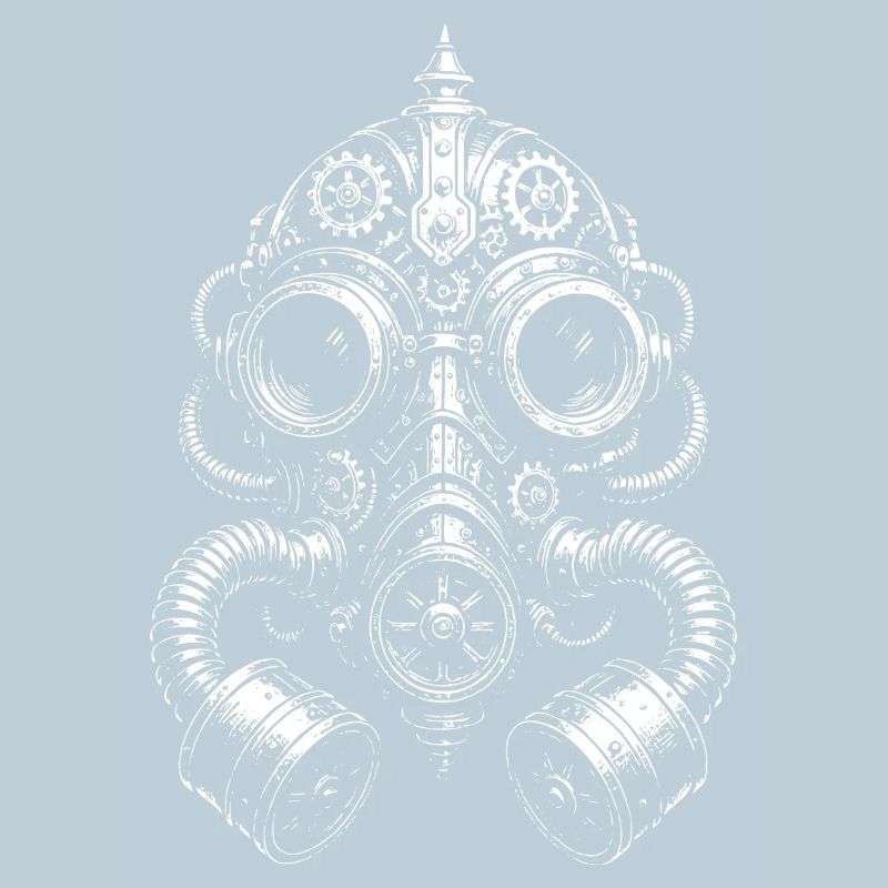 Steampunk-Gasmasken-Glyphe